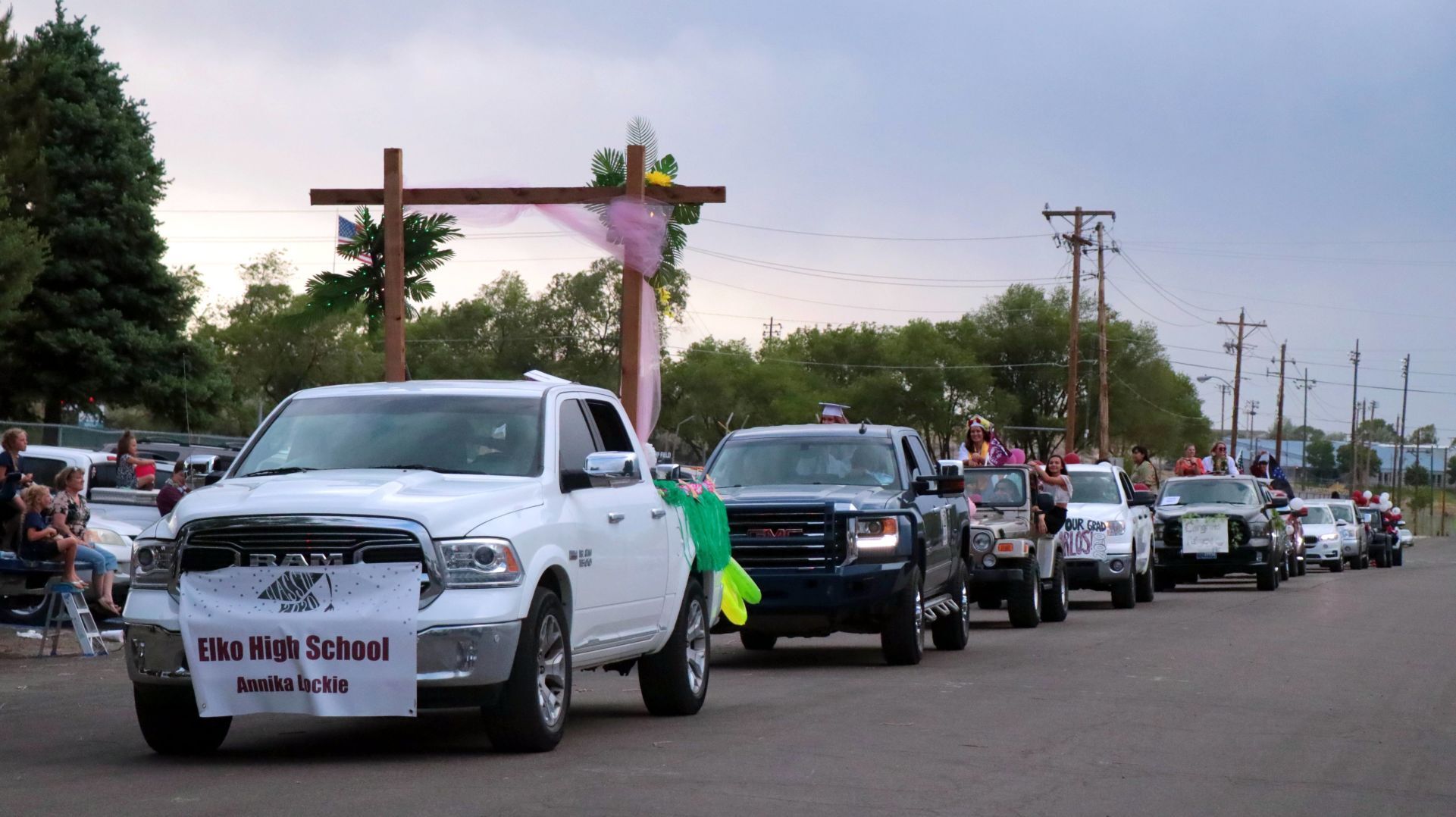 EHS car parade line up
